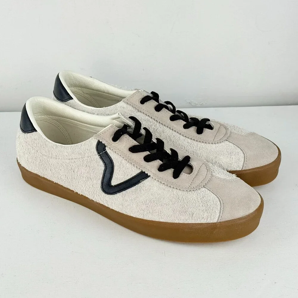 Men's 10.5, Women's 12 -VANS Sport Low Multi/ Marshmallow Gum Suede Sneaker